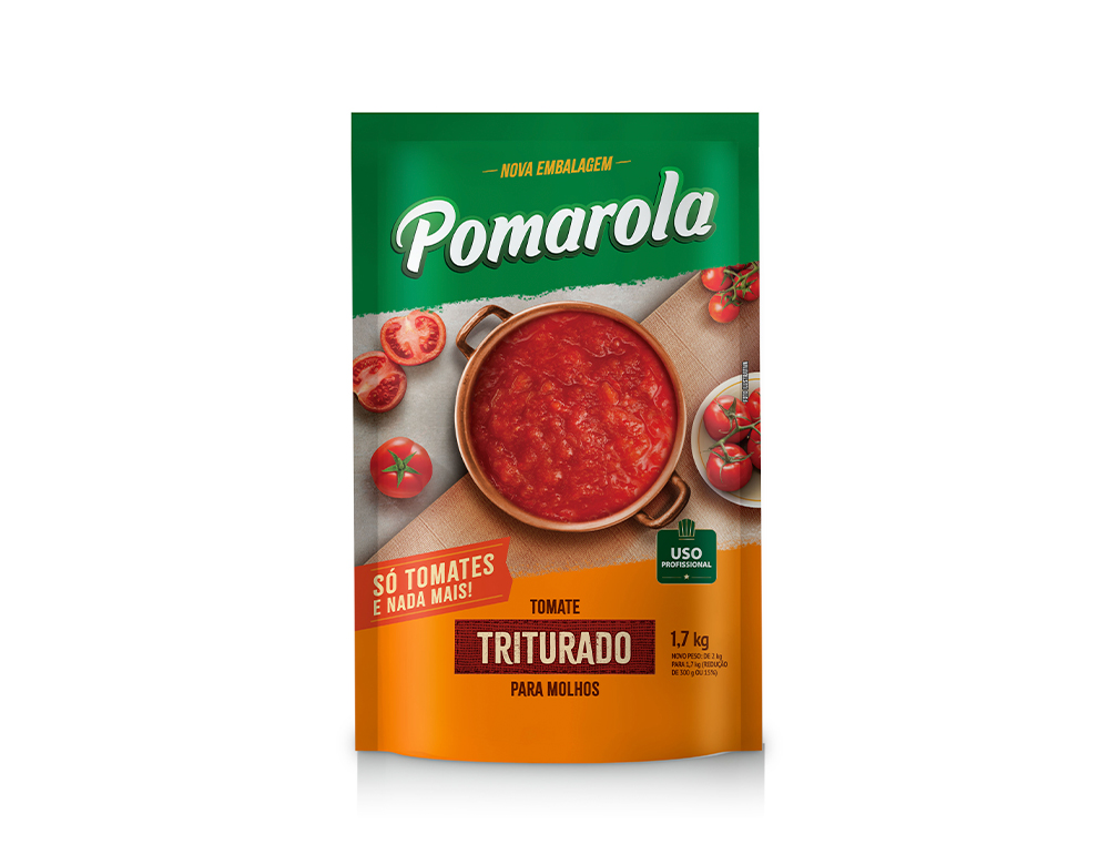 TOMATE TRITURADO POMAROLA 1,7 KG (CX 6 BAG)